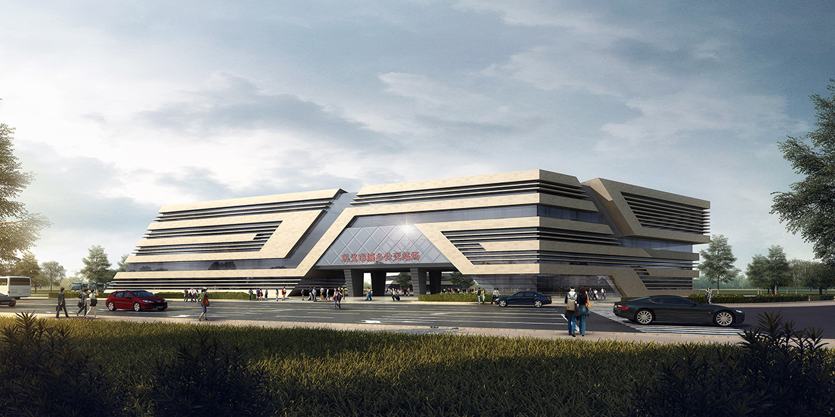 鞏義市五里堡城鄉(xiāng)客運公交場站綜合樓、維修車間幕墻外裝飾工程